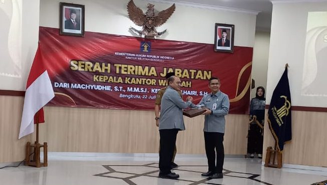 Sertijab Kakanwil Kemenkum Bengkulu 2025